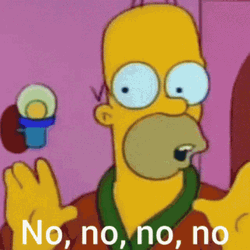 Famous Homer Simpson No No GIF
