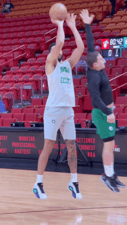 Famous Jayson Tatum Shoot Smile GIF