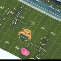 Famu Marching 100 Band Aerial View GIF
