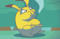 Fan Made Pikachu Puking GIF
