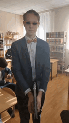 Fan Shows His Idol Rick Astley Roll Meme GIF
