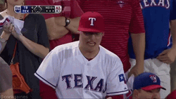 Fan Wear Texas Rangers Uniform GIF