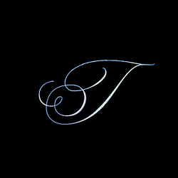 Fancy Letter T Disappearing GIF