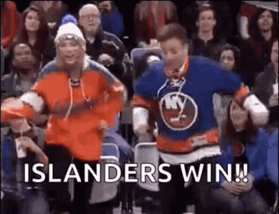 Fans Dancing In Hockey Stands GIF