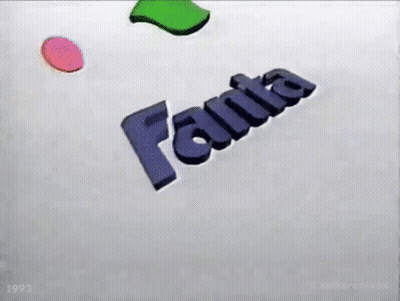 Fanta Logo With Green Leaf GIF