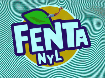 Fanta Nyl Logo With Green Leaf GIF