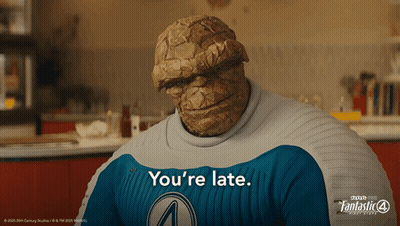 Fantastic Four The Thing Saying You're Late GIF