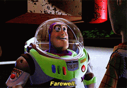 Farewell Buzz Lightyear Toy Story GIF