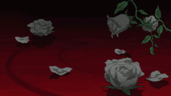Farewell Death Blood Rose Anime GIF