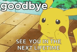 Farewell Goodbye Pikachu Pokemon GIF