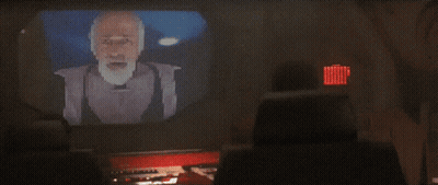 Farewell on Screen With Man