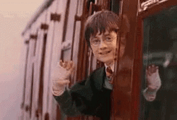 Farewell Wave Train Harry Potter GIF