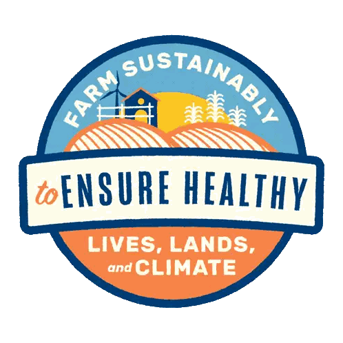 Farm Sustainably Logo Sticker