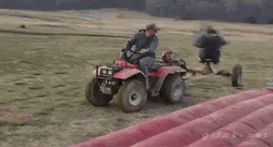 Farmer Playing In A Field GIF