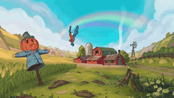 Farmer Scarecrow In Farm GIF