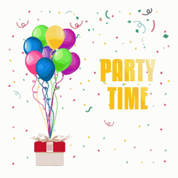 Fascinating Birthday Party Balloon Surprise GIF