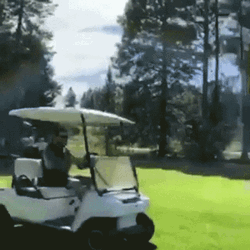 Fast Driving In Golf Course