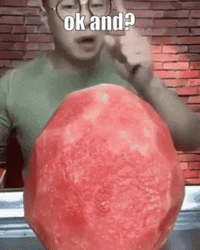 Fast Eating Watermelon GIF