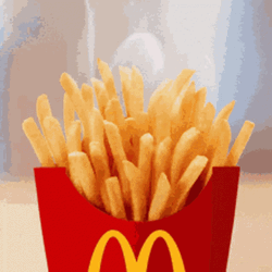 Fast Food Chain Mcdonalds Famous French Fries  GIF