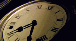 Fast Forward Vintage Ticking Clock GIF
