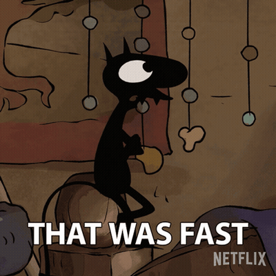 Fast Netflix Cartoon Character GIF