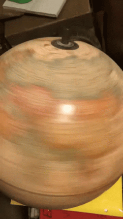 Fast Spinning Globe Model GIF