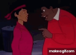 Fat Albert Getting Angry At Someone  GIF