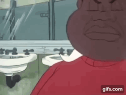 Fat Albert Inside The Toilet  GIF
