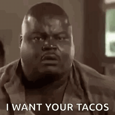 Fat Black Man Talking Tacos Funny Face GIF