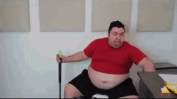 Fat Boy Bell Ringing GIF