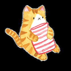 Fat Cat Sleeping Soundly GIF