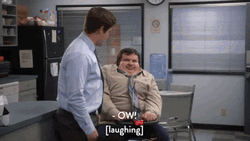 Fat Cuz Stomach Punch Love You Man GIF