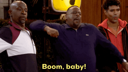 Fat Guy Boom Whoomp There It Is GIF