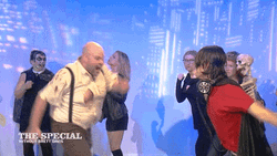 Fat Guy Fatality Punch GIF