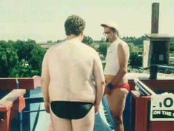 Fat Guy Soft Butt Slap GIF