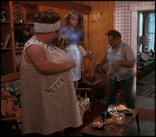Fat Lady Singing Body Shake Funny Family GIF