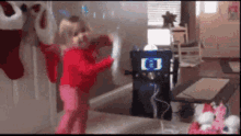 Fat Lady Singing Cute Kid Videoke Dancing GIF