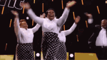 Fat Lady Singing Retro Fashion Clap GIF