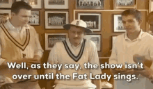 Fat Lady Singing Show Talking Gentlemen  GIF