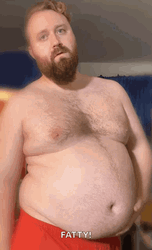 Fat Man Belly Shake GIF