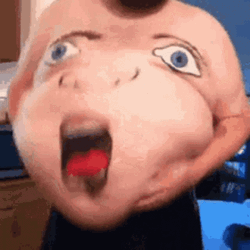 Fat Man Draw Something On His Belly GIF