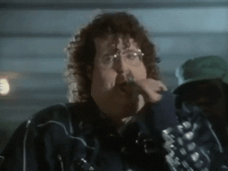 Fat Man Hyper Dancing With Group GIF