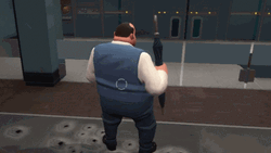 Fat Man Is Like Spinner GIF