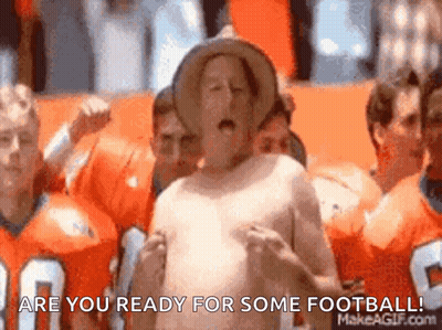 Fat Man Says Someone Said Football Running GIF