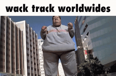 Fat Man Wack Track Worldwides GIF