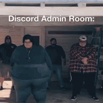 Fat Men Dancing Discord Admin Room GIF