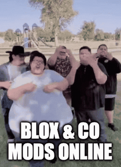Fat Men Dancing In Park Blox & Co Mods Online GIF