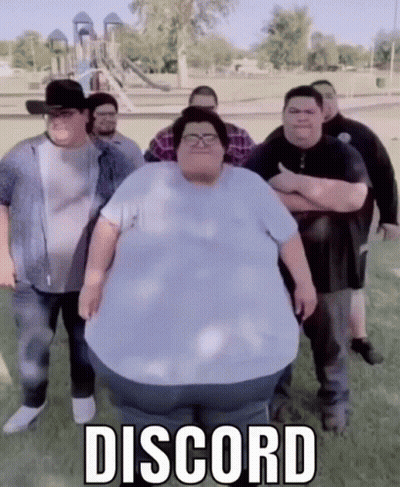 Fat Men In Park, One With Large Belly GIF