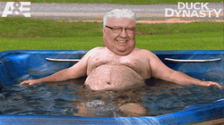 Fat Old Man In The Hot Tub GIF