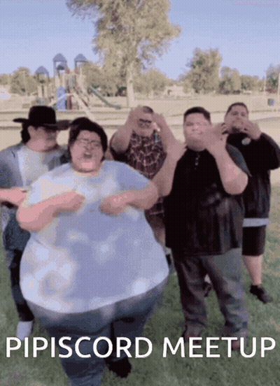 Fat People Dancing At Pipiscord Meetup In Park GIF